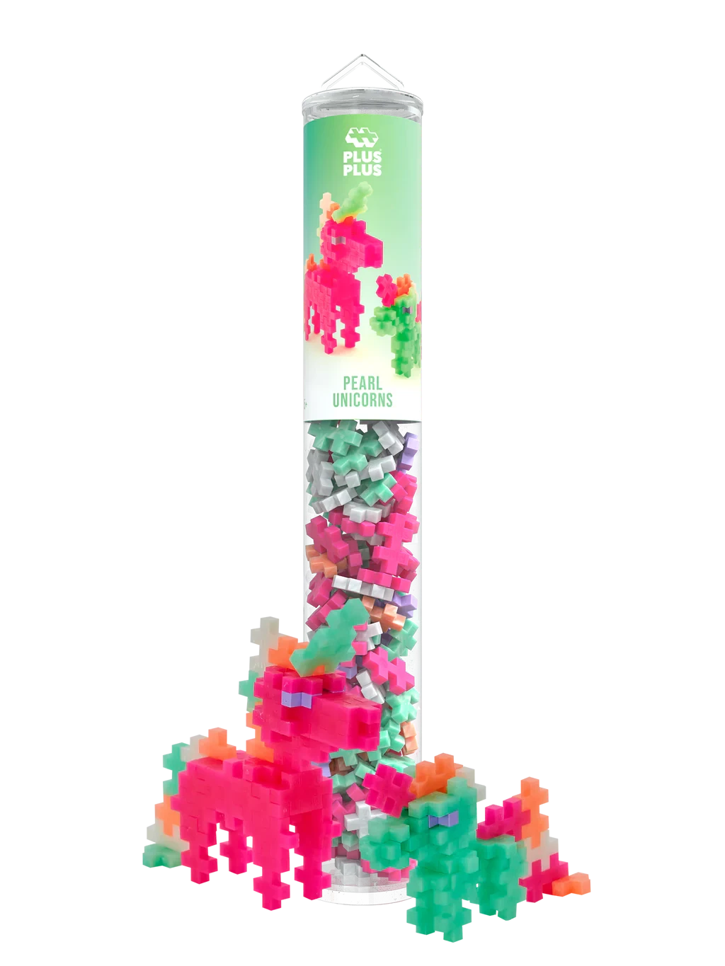 Plus-Plus | Educatief Speelgoed Bouwstenen Pearl Unicorn 100 Stuks