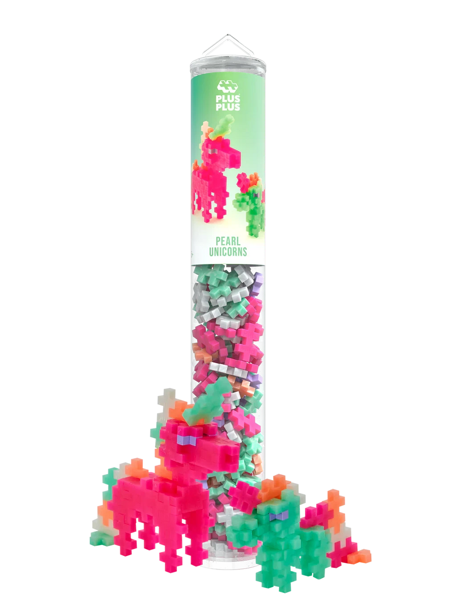 Plus-Plus | Educatief Speelgoed Bouwstenen Pearl Unicorn 100 Stuks