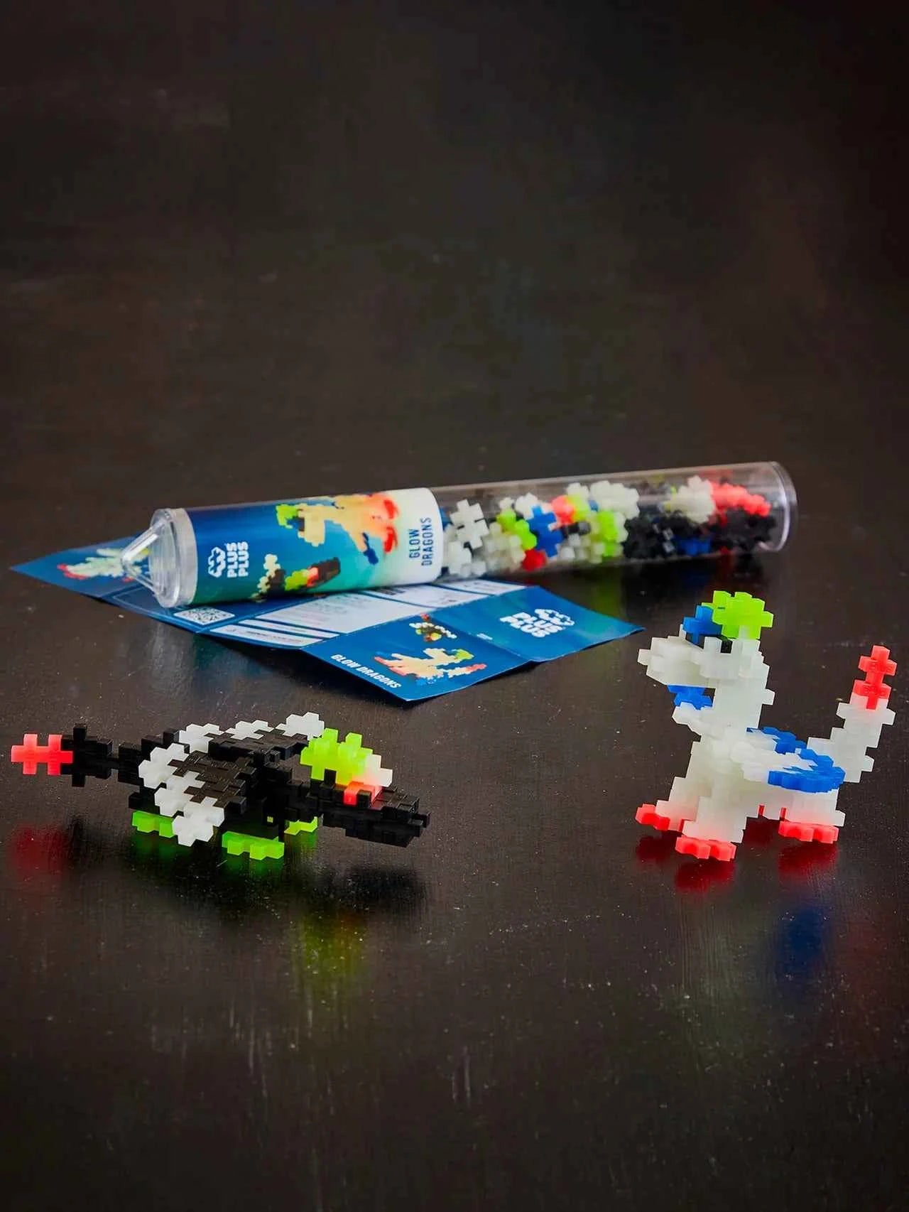 Plus-Plus | Educatief Speelgoed Bouwstenen Glow Dragons 100 Stuks