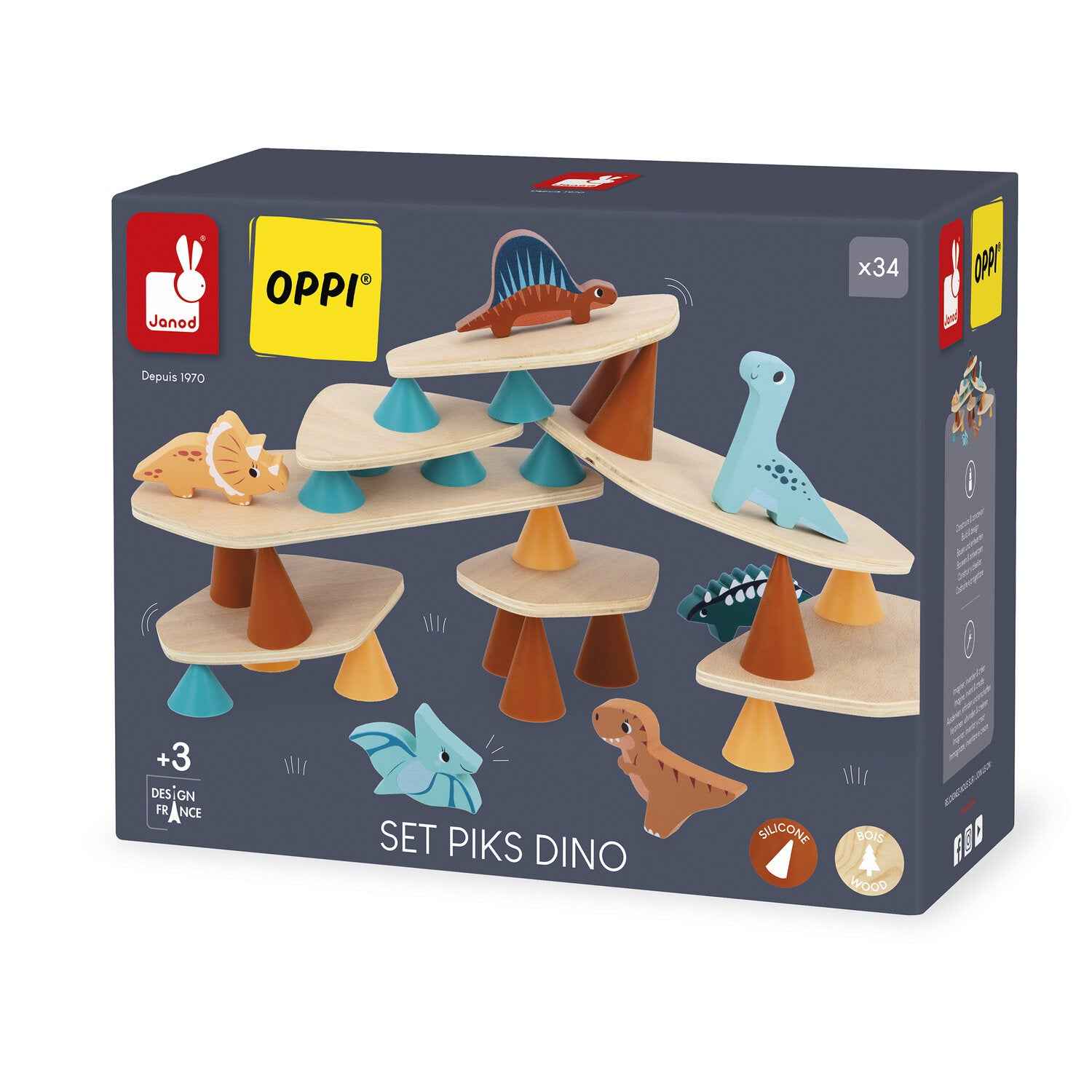 Janod | Dino - Piks Dino Balancing Game