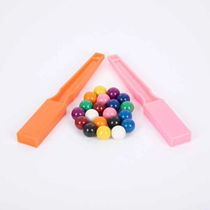 Shaw Magnets | 2 gekleurde staven met magnetische knikkers