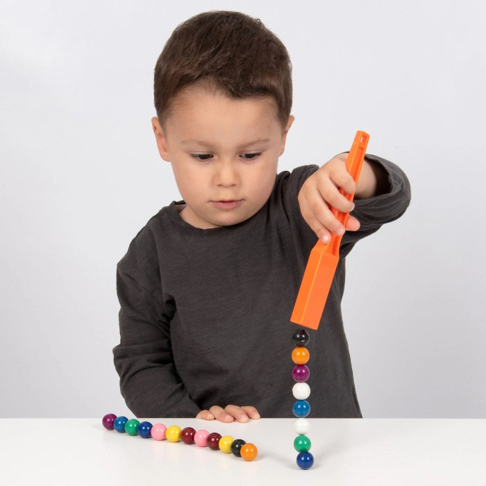 Shaw Magnets | 2 gekleurde staven met magnetische knikkers