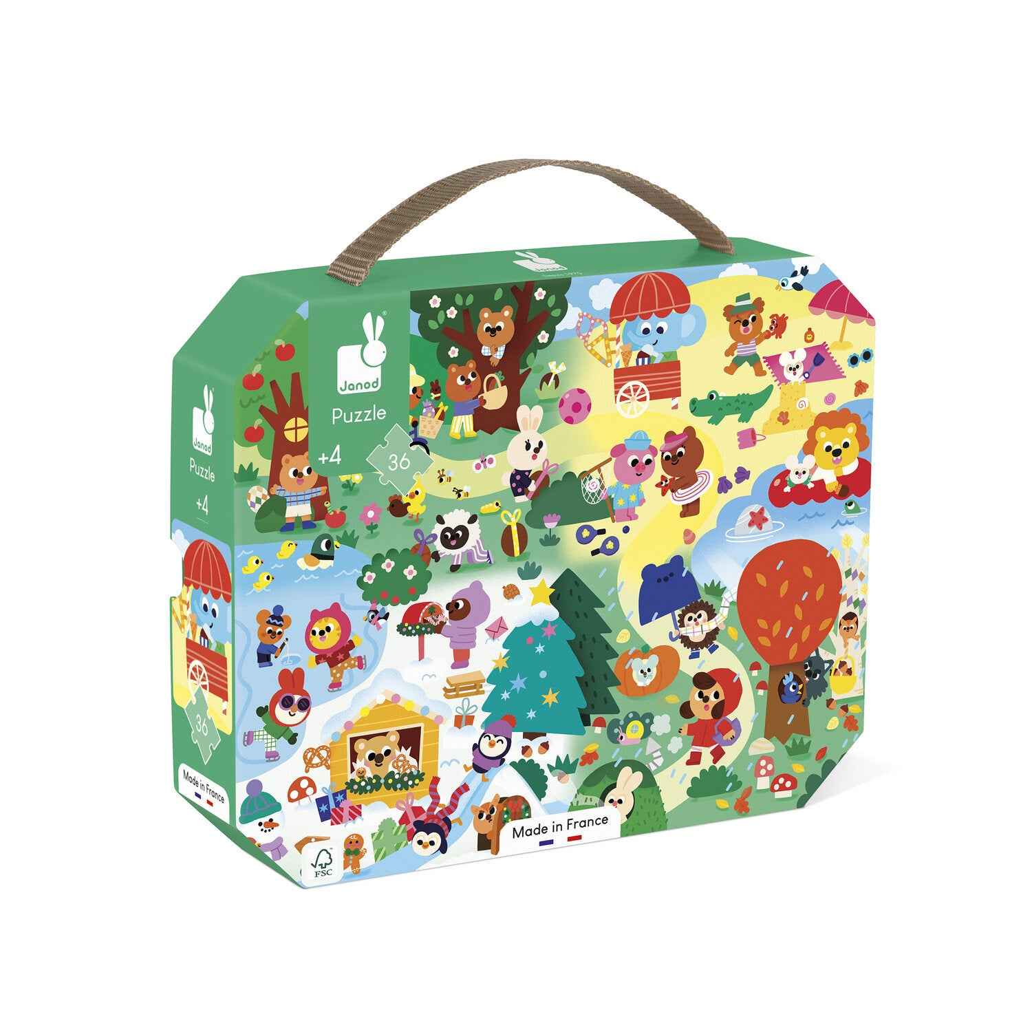 Janod | The Four Seasons 36-Piece Puzzle