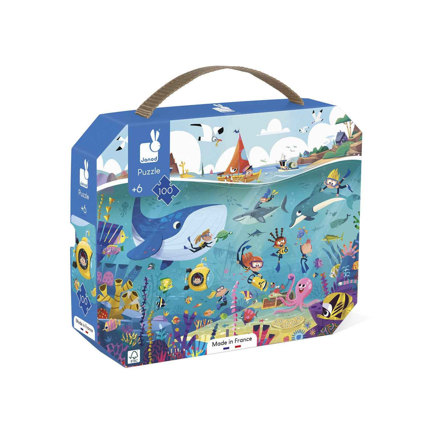 Janod | Puzzel De Zeebodem 100 Stukjes