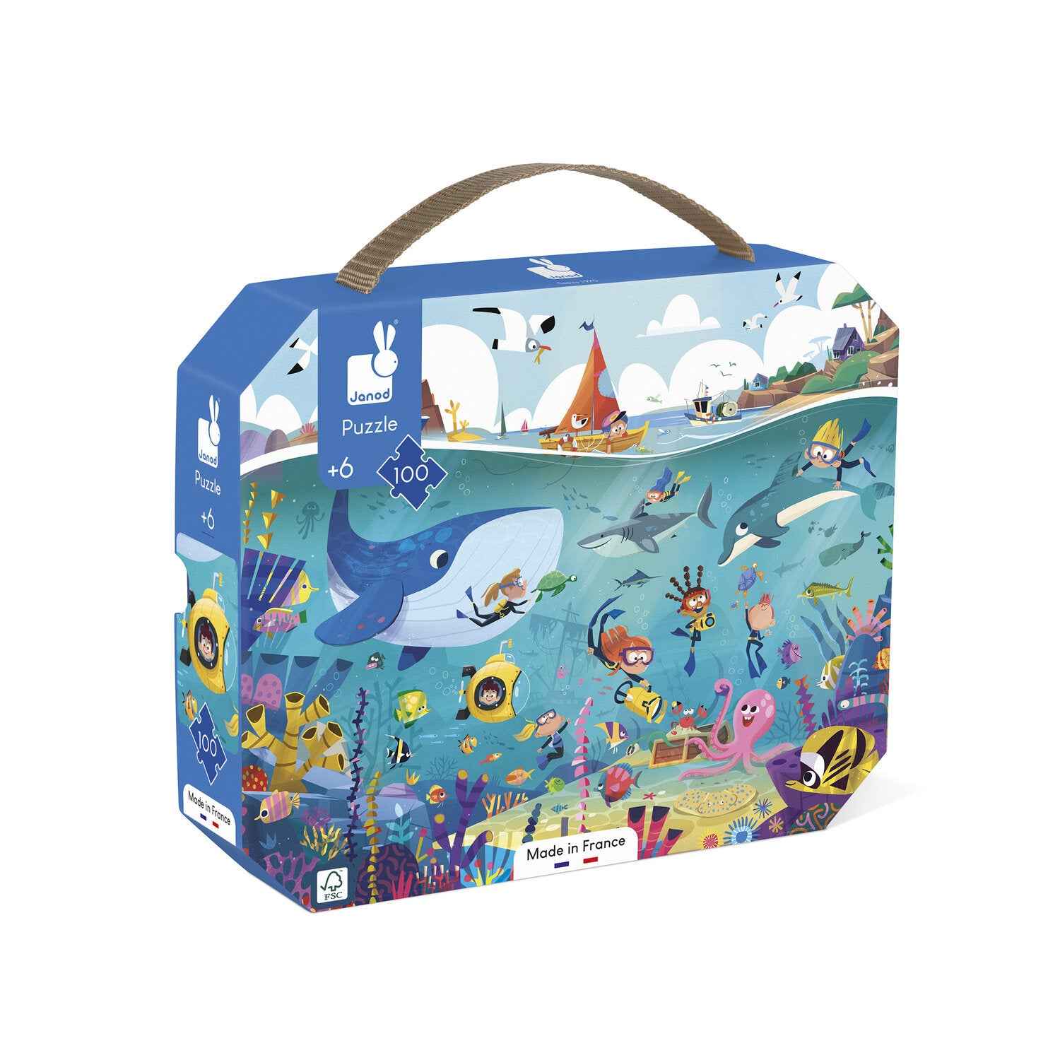 Janod | Puzzel De Zeebodem 100 Stukjes