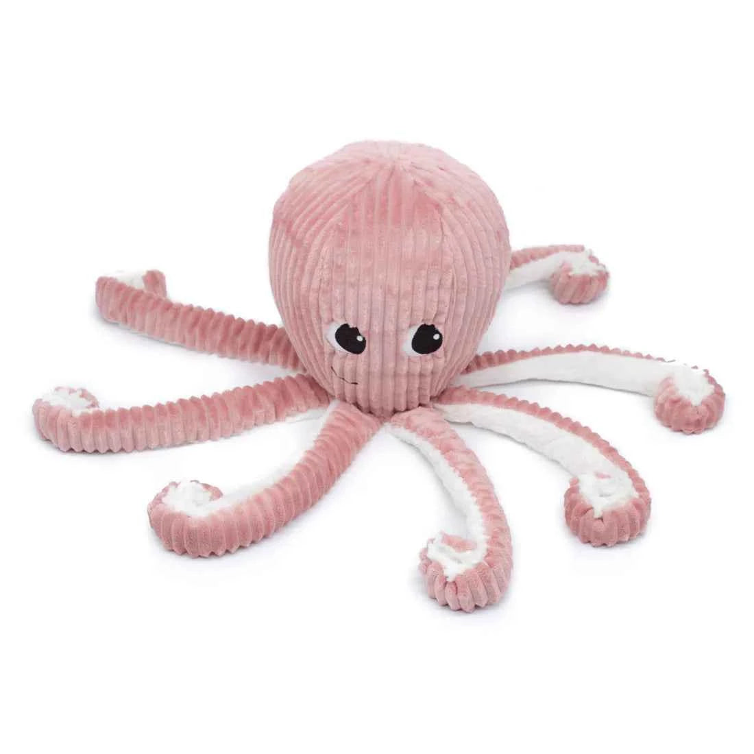 Les Déglingos | Les Ptipotos - Cuddly Plush Filou the Octopus Mother and Her Baby, Pink