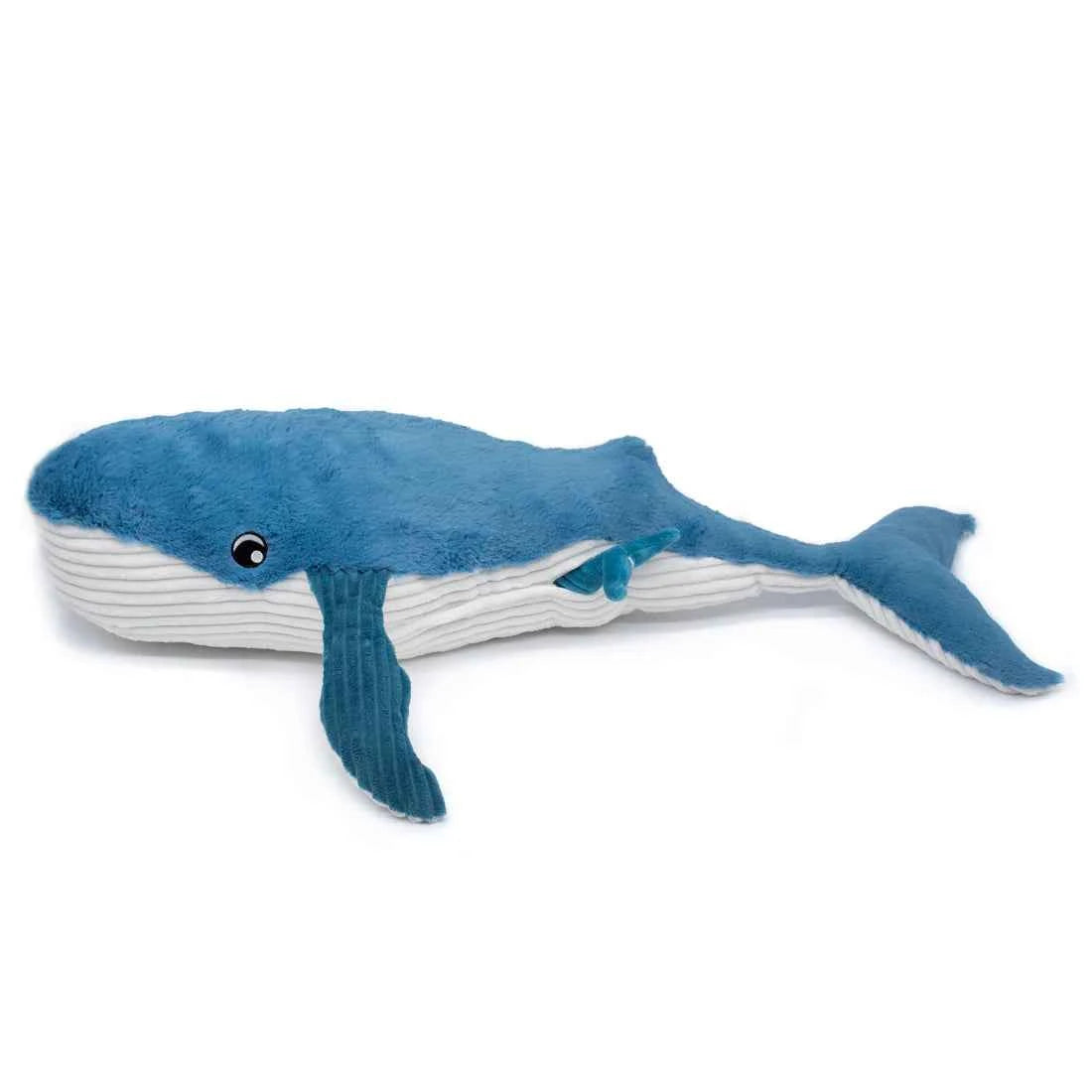 Les Déglingos | Les Ptipotos - Plush Cuddly Gravillou Whale Mother and Her Blue Baby