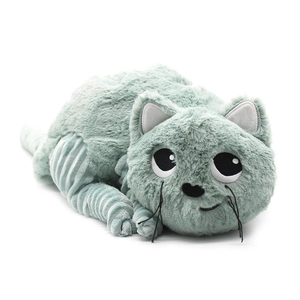 Les duéglingos | Les Ptipotos - Pluche Knuffel Miaou De Kat  Moeder En Haar Mintgroene Baby