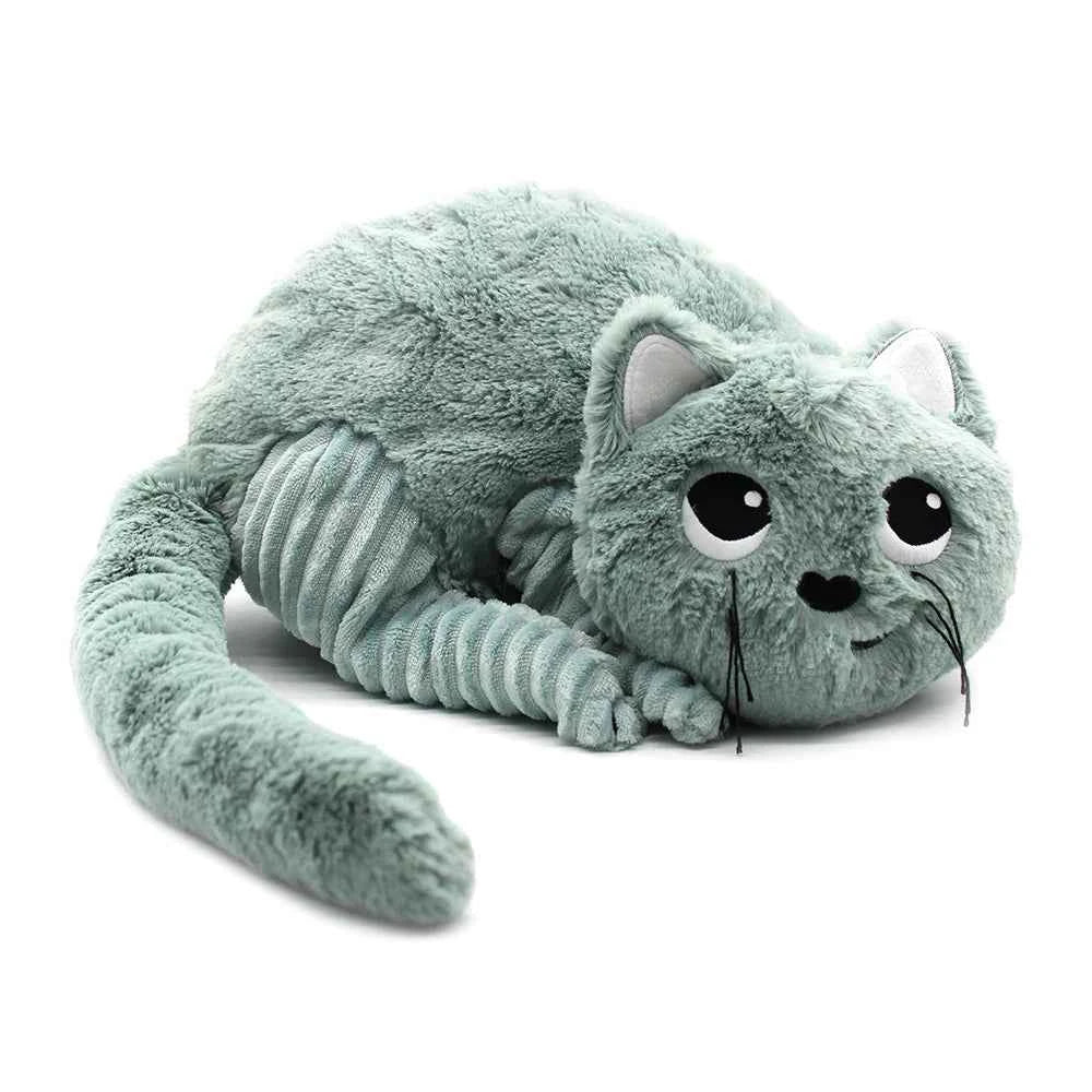 Les déglingos | Les Ptipotos - Plush Cuddly Miaou the Cat and Her Mint Green Baby