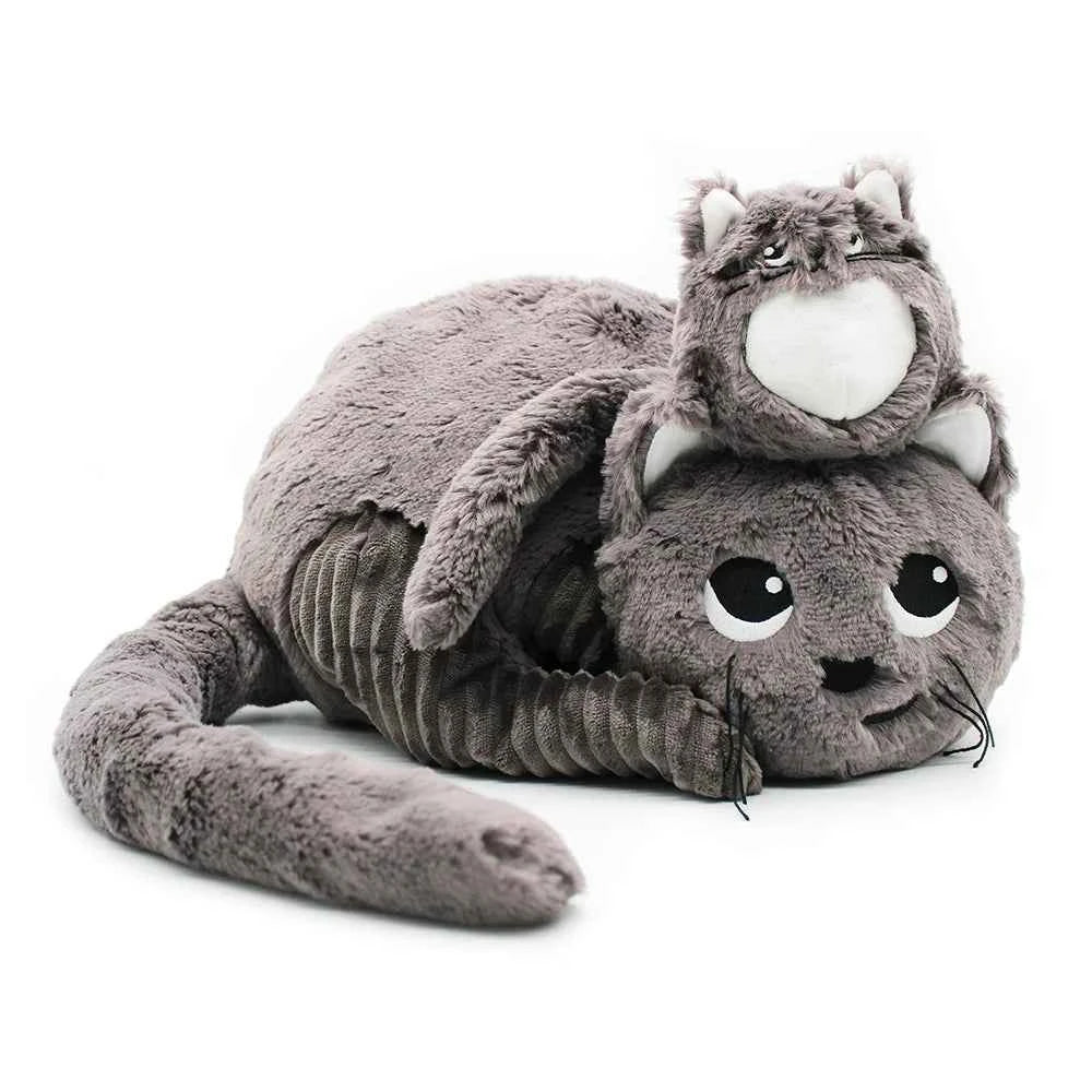 Les dÃ©glingos | Les Ptipotos - Pluche Knuffel  Miaou De Kat Moeder En Haar Grijze Baby