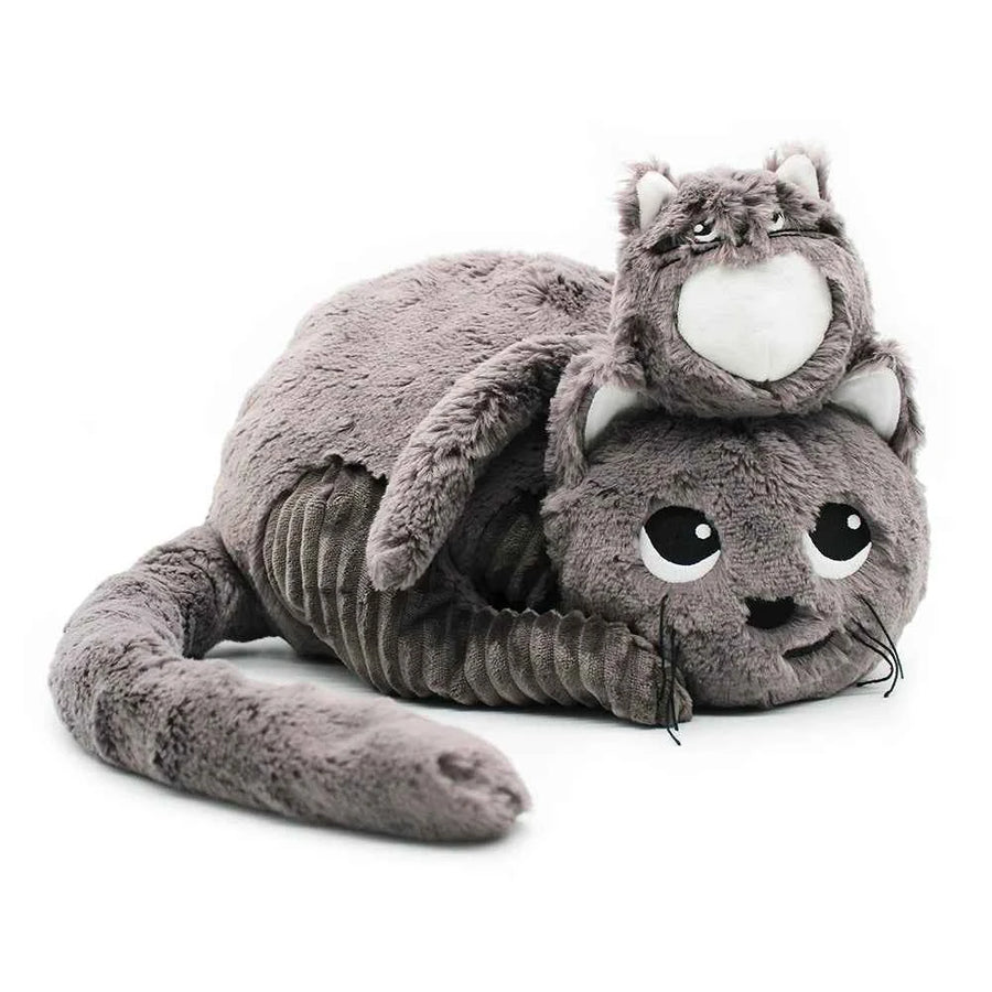 Les dÃ©glingos | Les Ptipotos - Pluche Knuffel  Miaou De Kat Moeder En Haar Grijze Baby