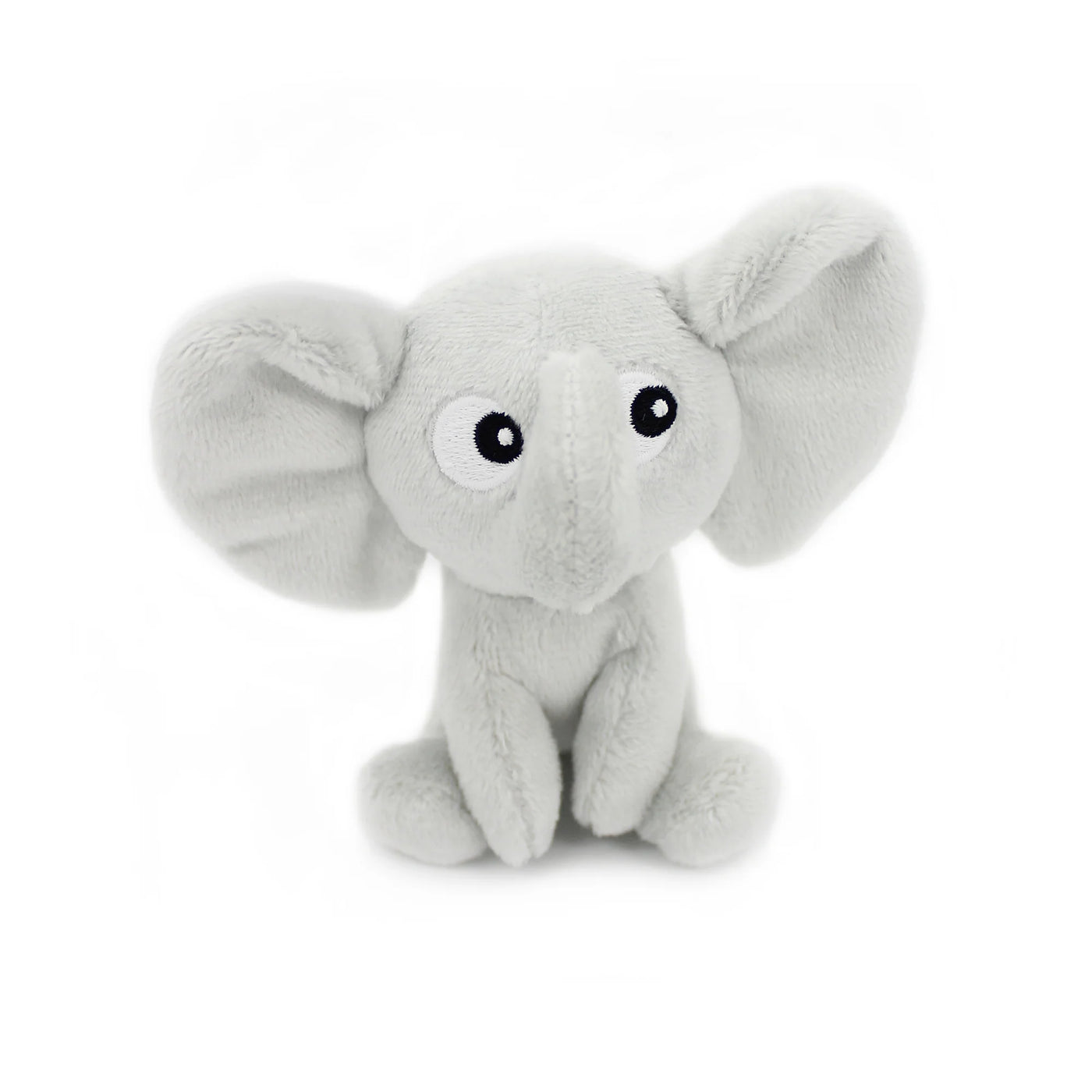 Les duéglingos | Les Ptipotos - Pluche Knuffel Dimoitou Grijze Olifant Moeder En Haar Baby