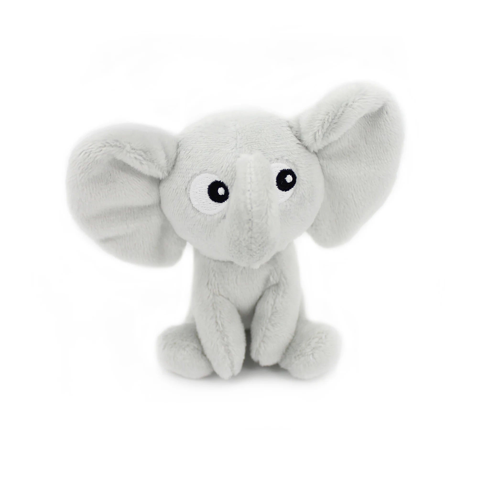 Les duéglingos | Les Ptipotos - Pluche Knuffel Dimoitou Grijze Olifant Moeder En Haar Baby
