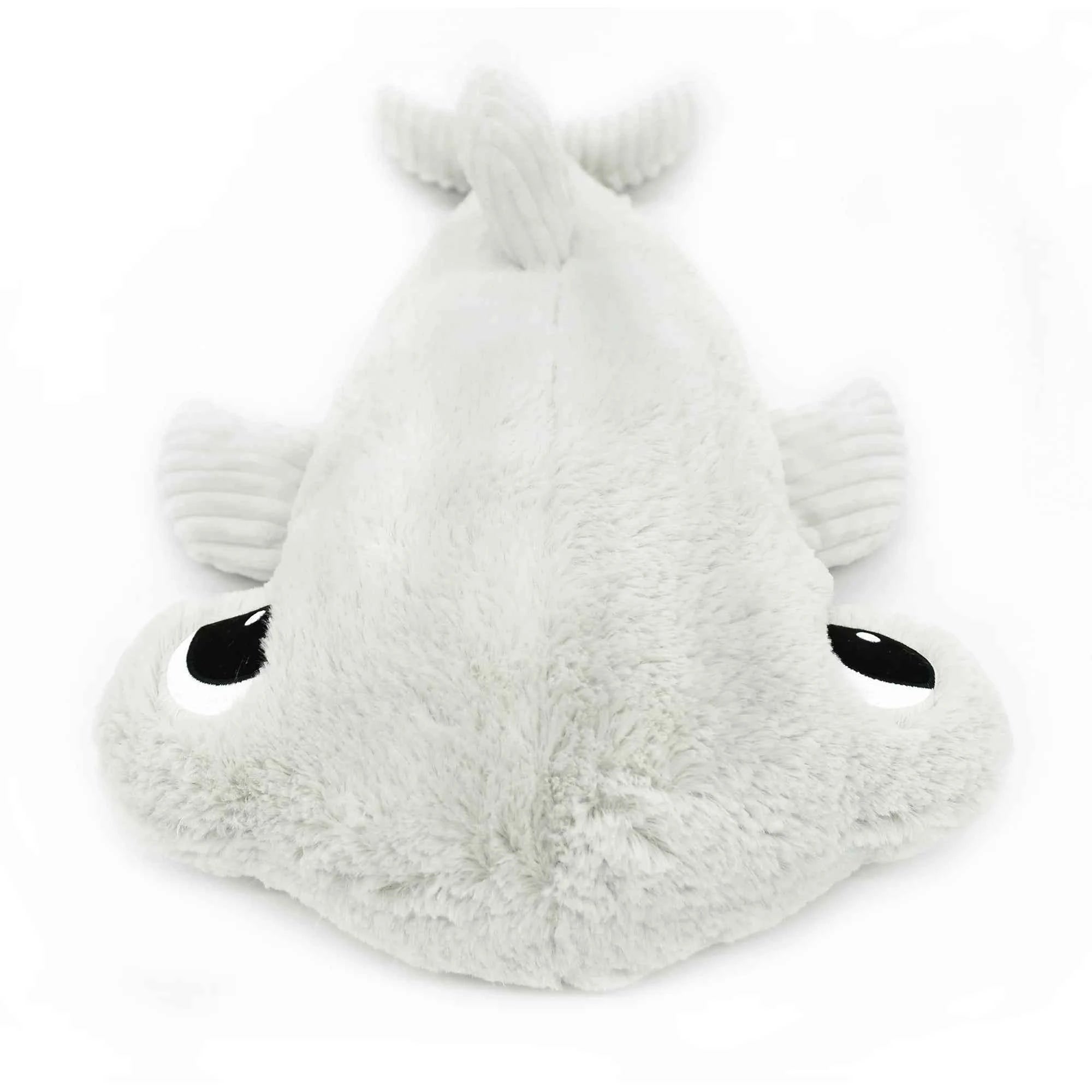 Les Déglingos | Les Ptipotos - Plush Cuddly Toy Nail of the Hammerhead Shark Mother and Her Baby Grey