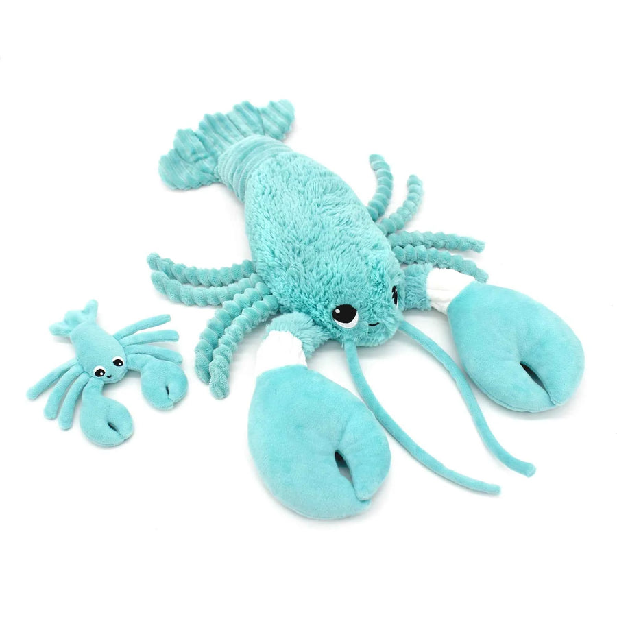 Les DÃ©glingos | Les Ptipotos - Pluche Knuffel Iloveyou De kreeftmoeder En Haar Baby Aquablauw