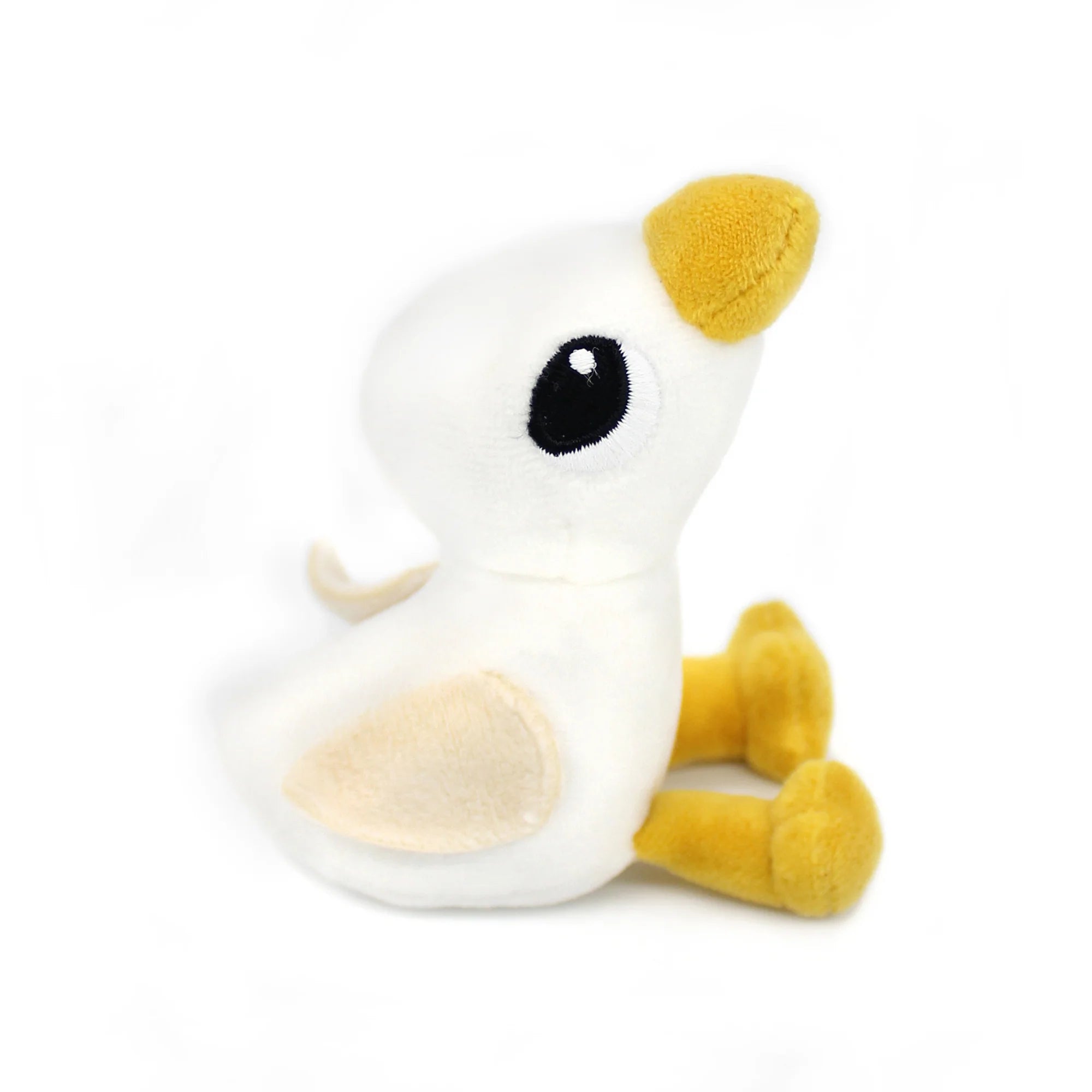 Les duéglingos | Les Ptipotos - Pluche Knuffel JÃ©bongou Wit Gans Moeder En Haar Baby