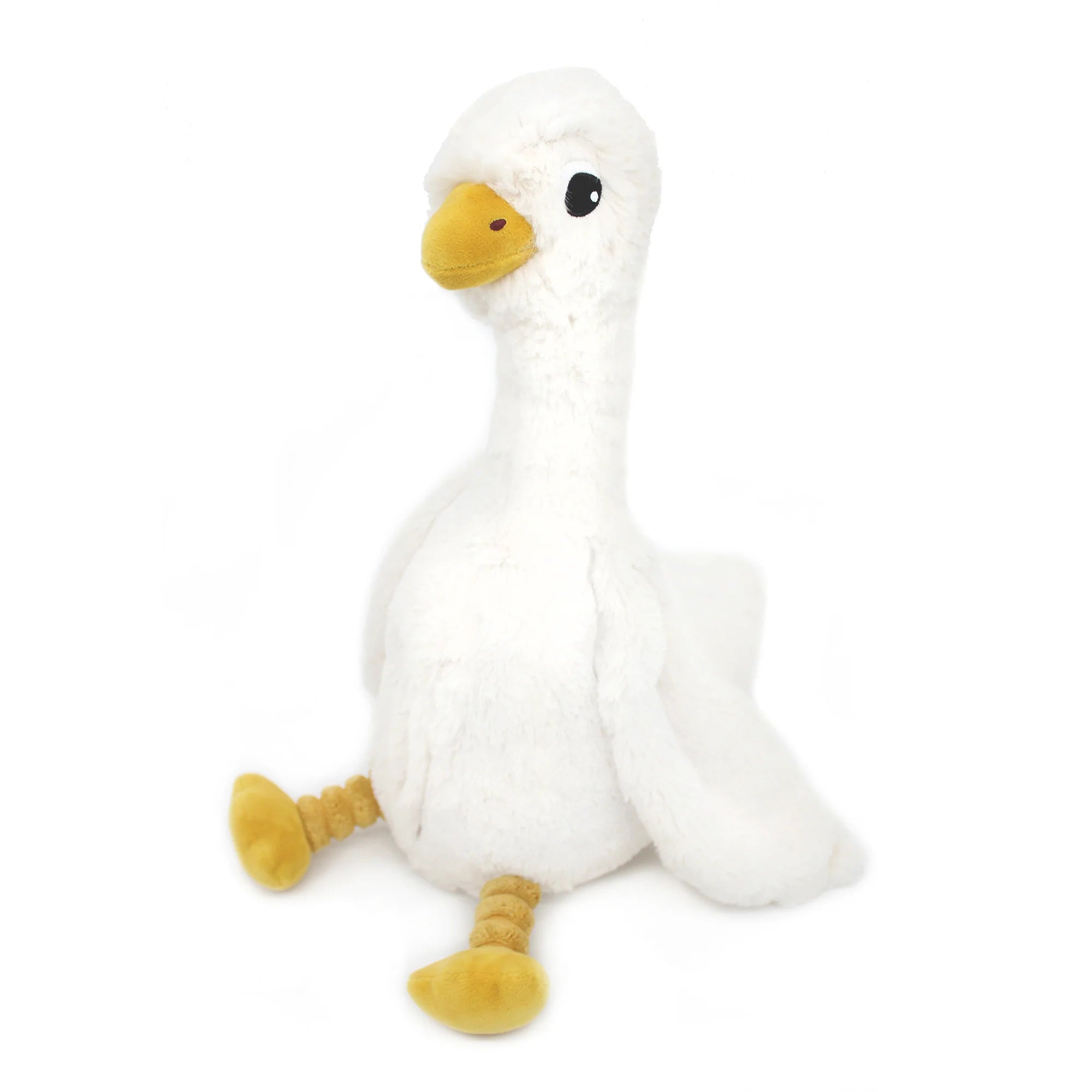 Les duéglingos | Les Ptipotos - Pluche Knuffel JÃ©bongou Wit Gans Moeder En Haar Baby