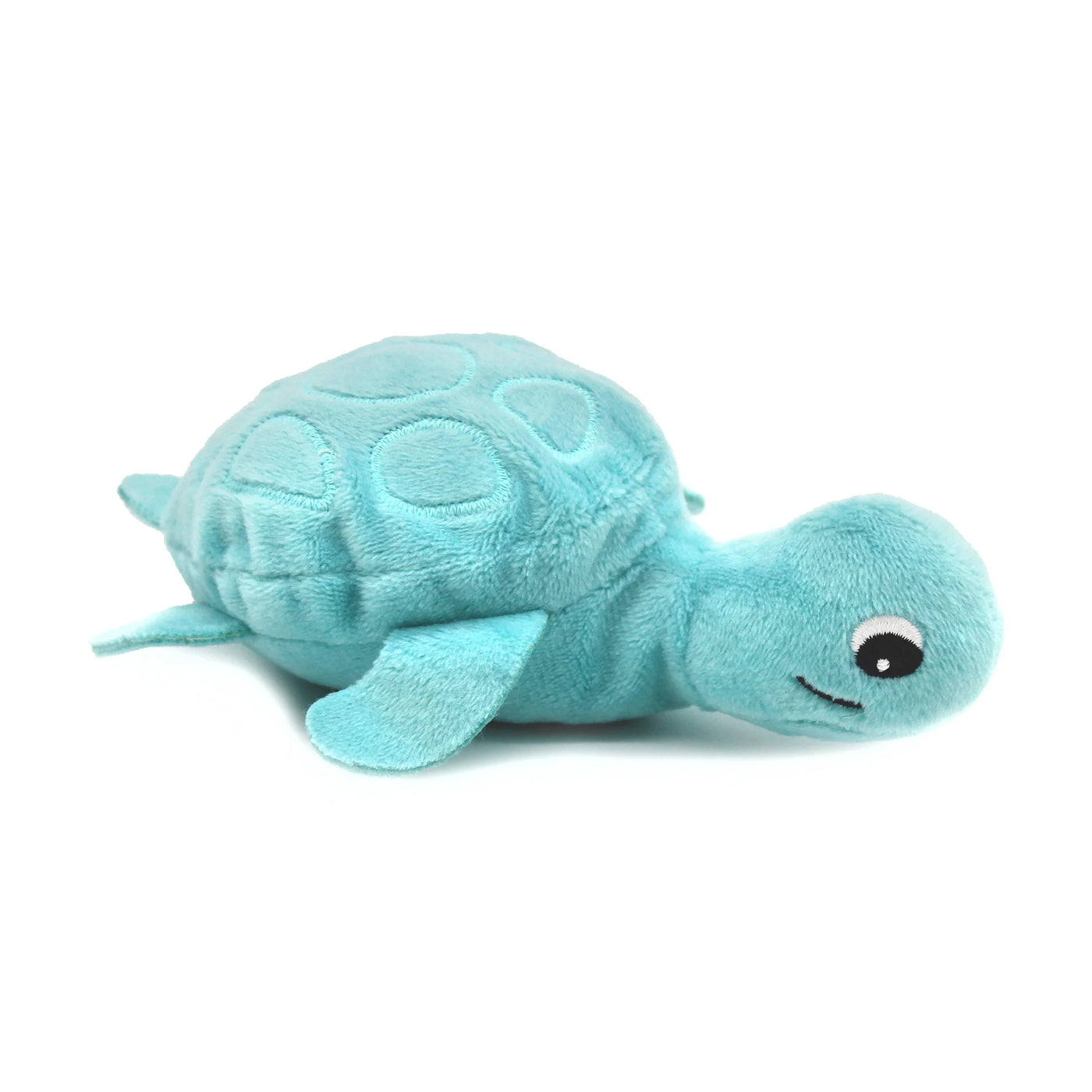 Les duéglingos | Les Ptipotos - Pluche Knuffel Sauvenou Schildpad Moeder En Haar Baby Aquablauw