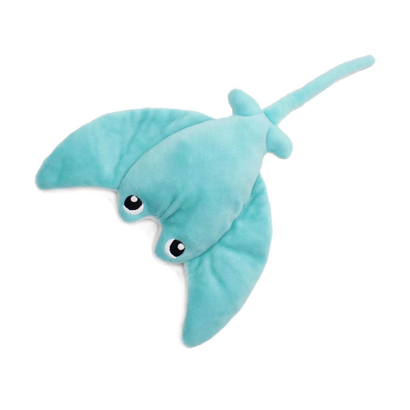 Les duéglingos | Les Ptipotos - Pluche Knuffel Mantalou De Mantarogmoeder En Haar Baby Aquablauw