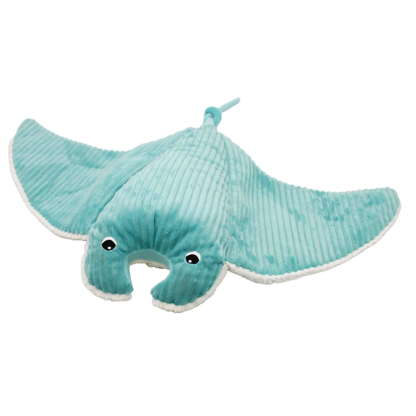Les Déglingos | Les Ptipotos - Plush Cuddly Mantalou the Mantarog Mom and Her Baby Aqua Blue