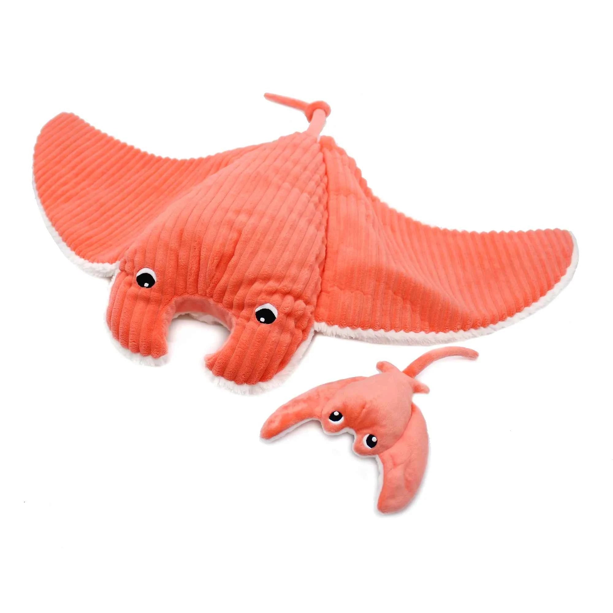Les DÃ©glingos | Les Ptipotos - Pluche Knuffel Mantalou De Mantarogmoeder En Haar Baby Koraal