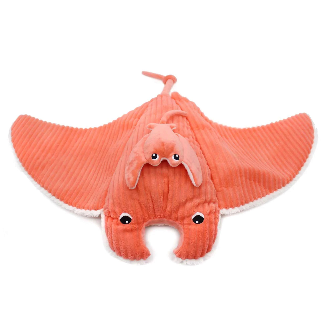 Les DÃ©glingos | Les Ptipotos - Pluche Knuffel Mantalou De Mantarogmoeder En Haar Baby Koraal