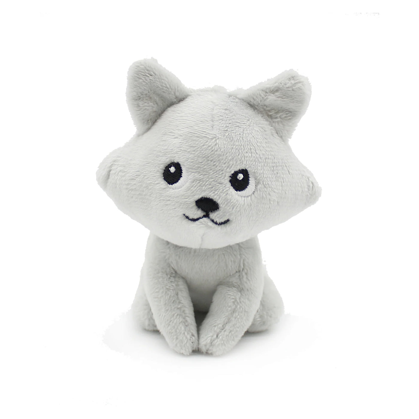 Les duéglingos | Les Ptipotos - Pluche Knuffel Frimou Grijze Poolvos Moeder En Haar Baby