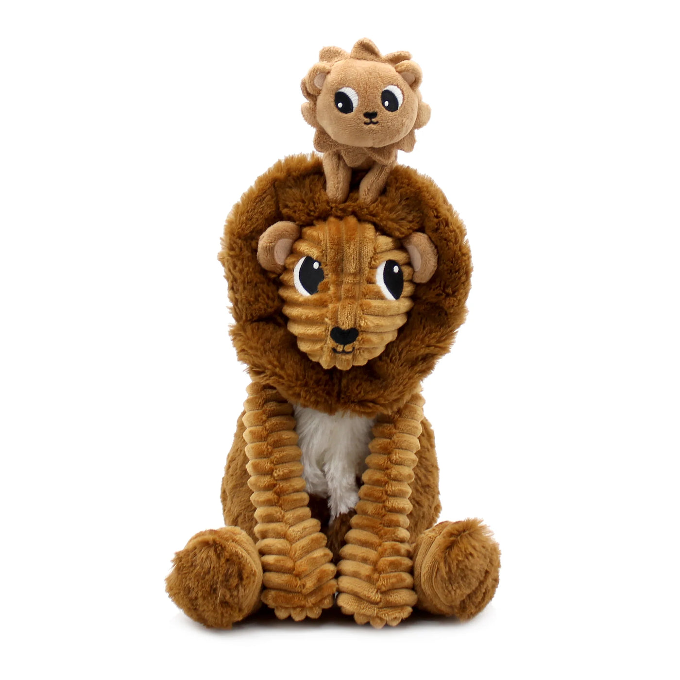 Les duéglingos | Les Ptipotos - Pluche Knuffel Graou Bruine Suiker Papa En Zijn Baby