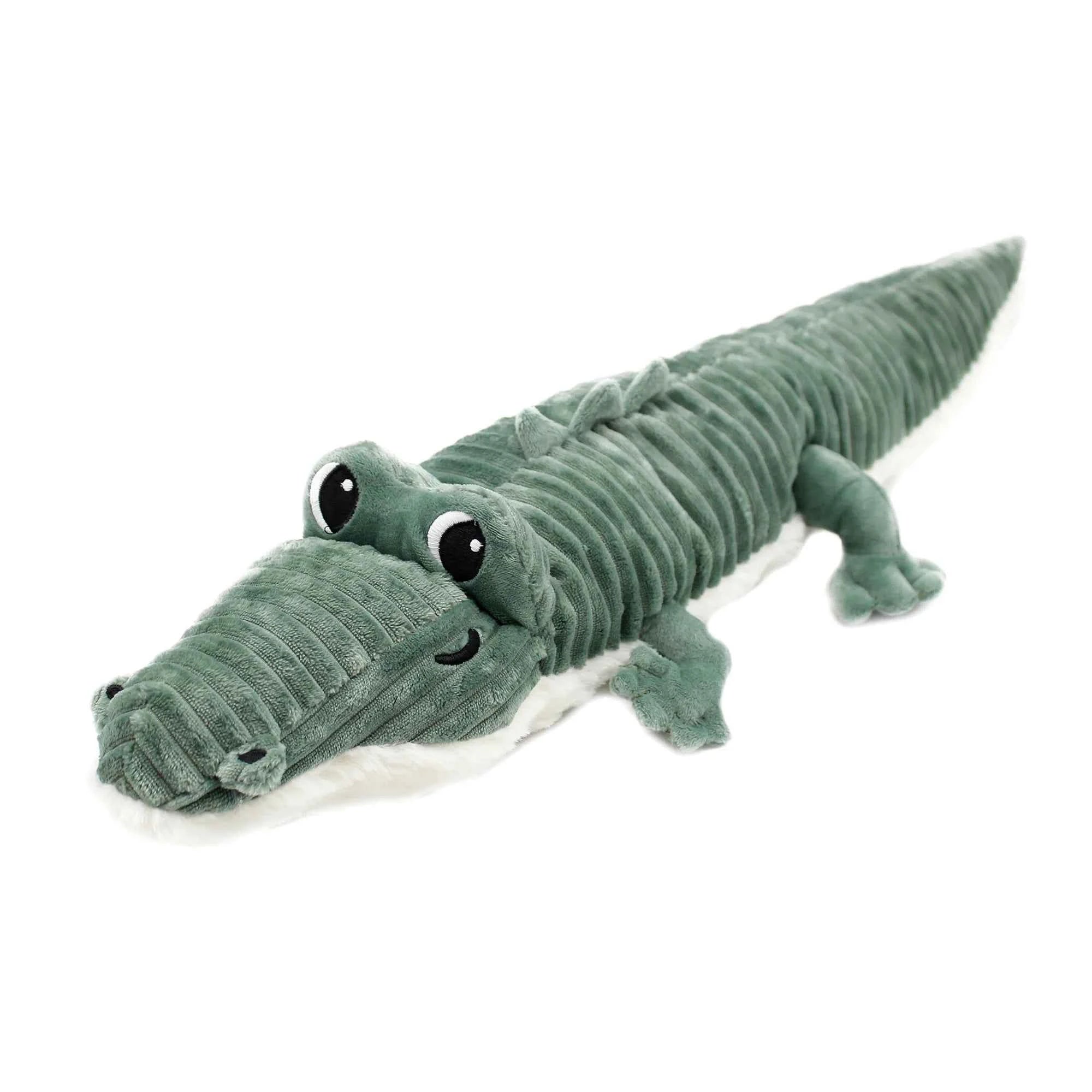 Les Déglingos | Les Ptipotos - Plush Cuddly Croketou Green Crocodile Mother and Her Baby