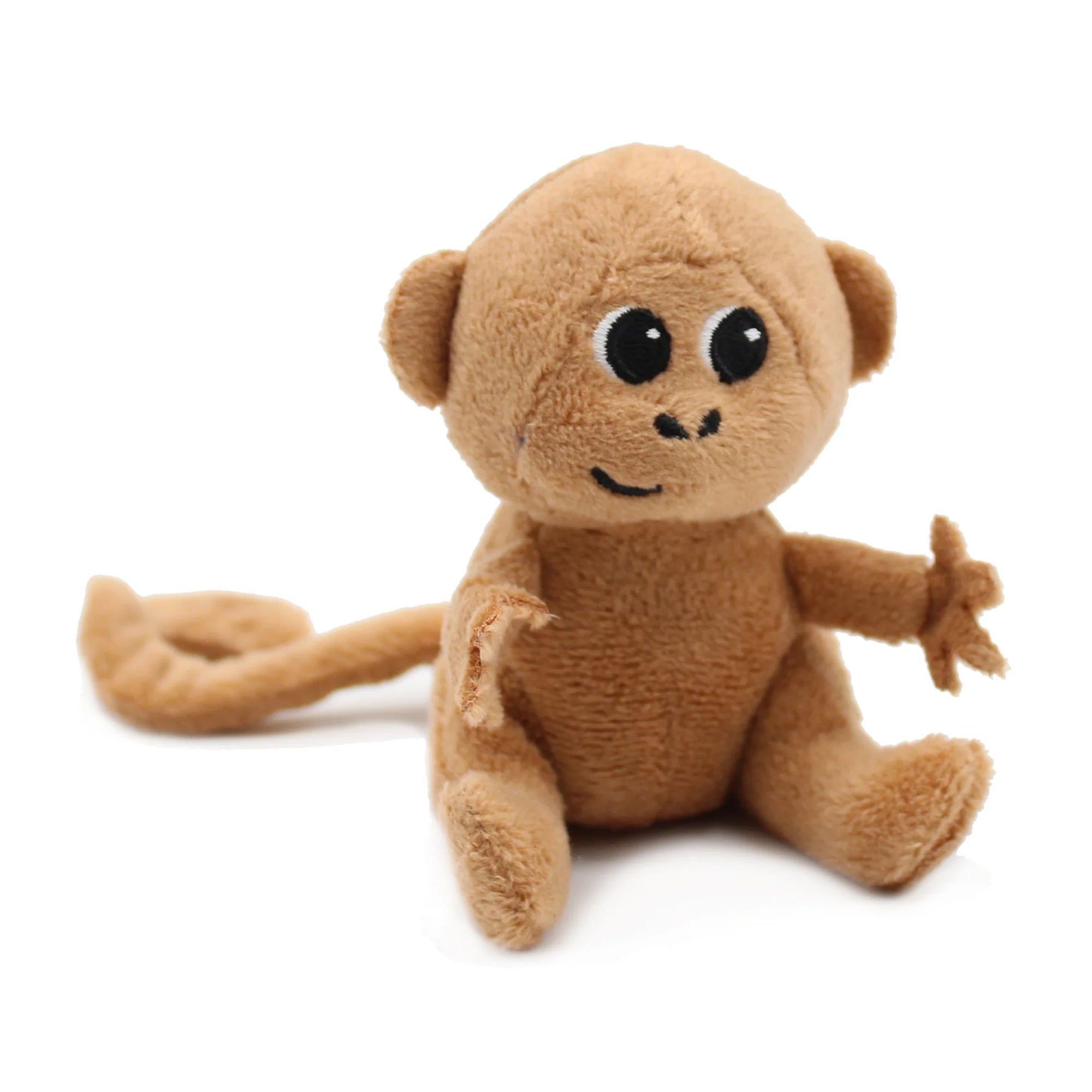 Les duéglingos | Les Ptipotos - Pluche Knuffel Zazou Bruine Chocoladekleurige Aap Moeder Met Baby