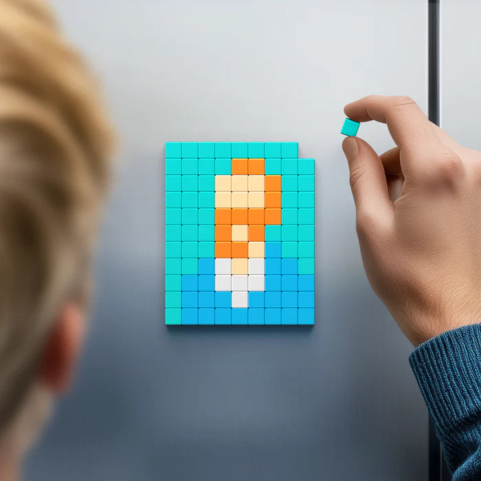Pixio | Magnetische Blokken MasterPiece Self-Portrait  Vincent Van Gogh 100  Stuks