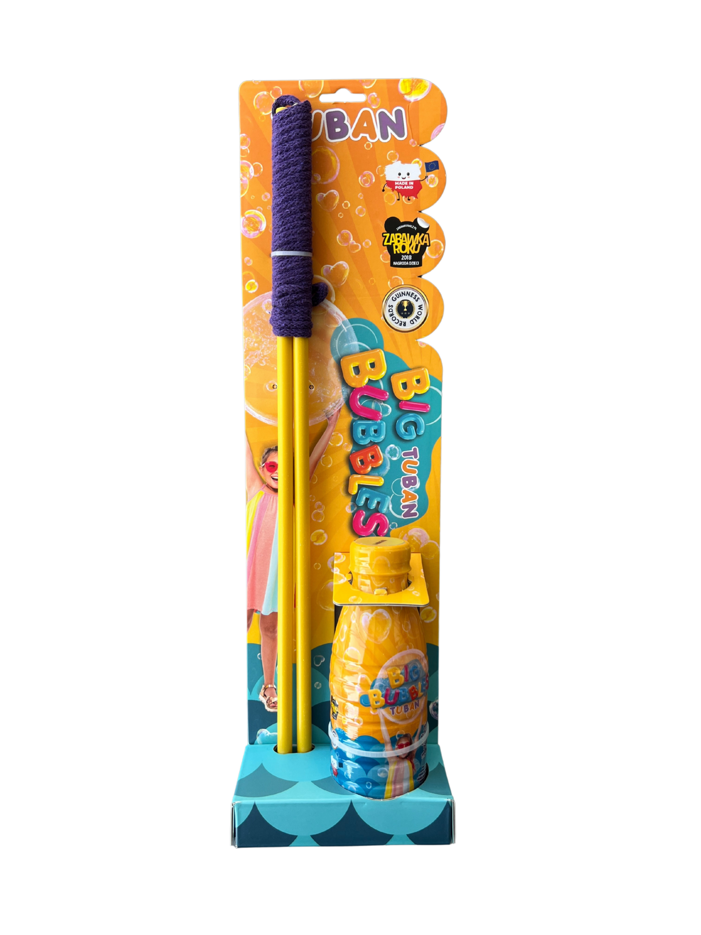 Tuban | Set Reuze Bellenblaas + Vloeistof 400 ml Paars