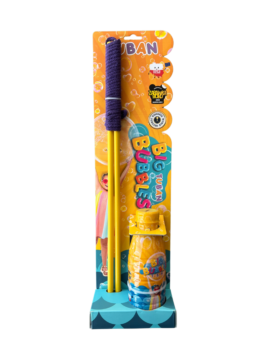 Tuban | Set Reuze Bellenblaas + Vloeistof 400 ml Paars