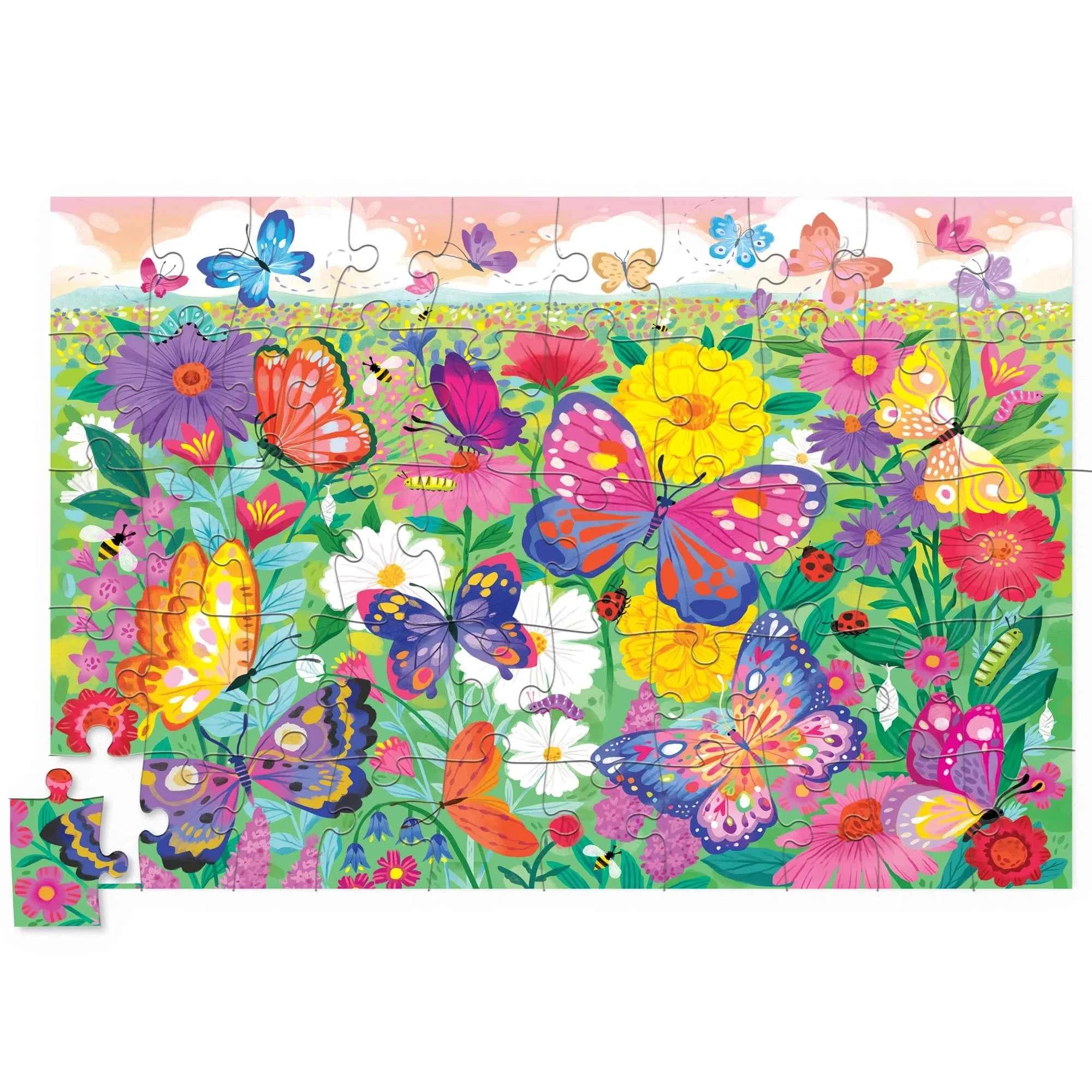Crocodile Creek | 50-Piece Holographic Foil Butterfly Puzzle