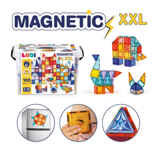 Ludi | Magnetische Blokken XXL 100-delig