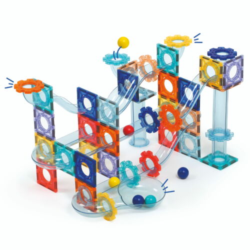 Ludi | Magnetische Blokken Knikkerbaan 80-delig