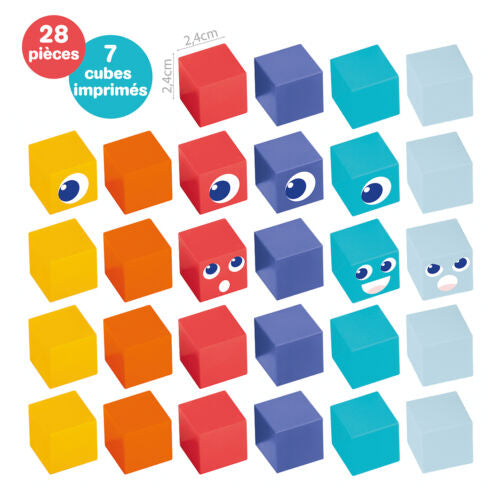 Ludi | Magnetische Blokken Kubus 28-delig