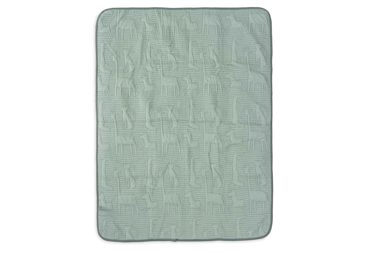 Jollein Deken Ledikant 100x150cm Jungle Jambo Ash Green/Laurel