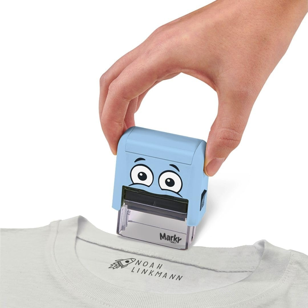 Marky DIY | stempel met inkt | blauw - 3 lijnen