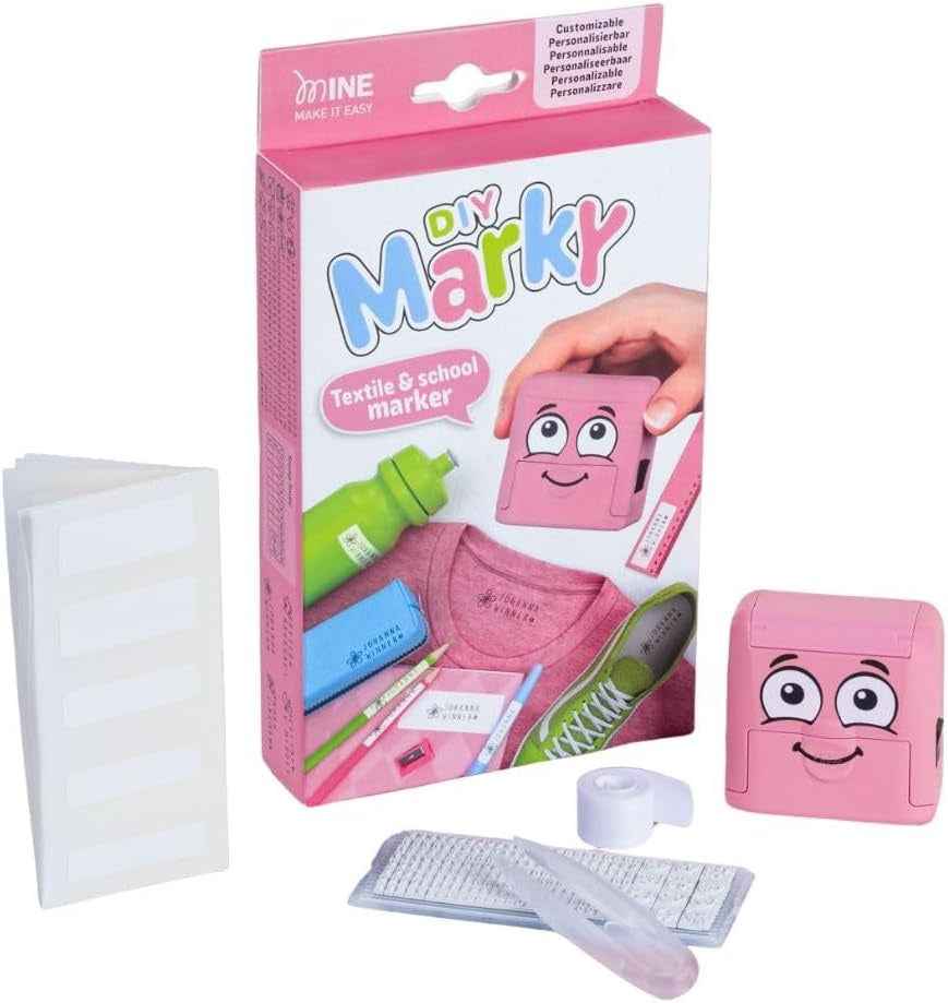 Marky DIY | Stamp with Ink | Pink - 3 Lines