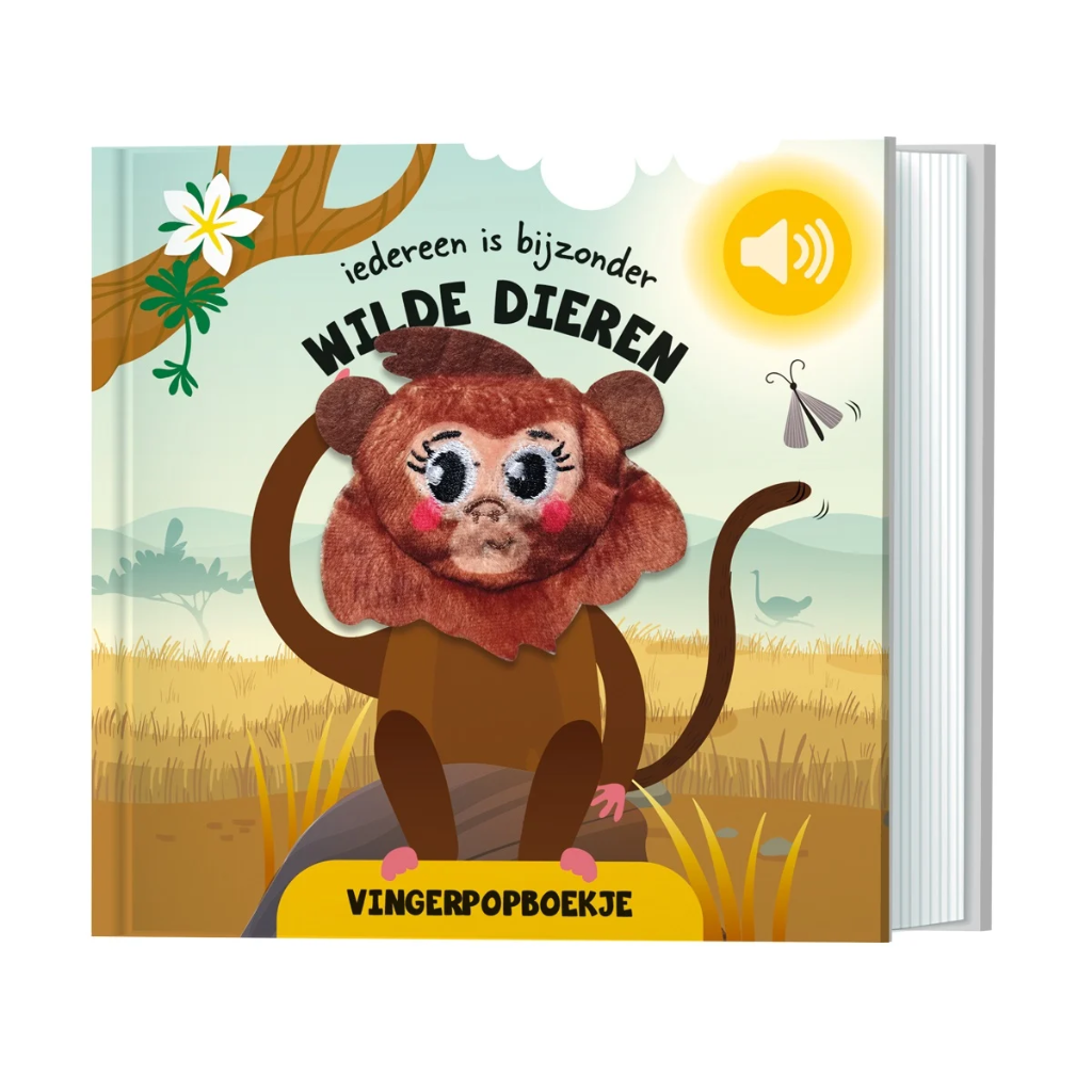 De Lantaarn | Vingerpopboekje Wilde Dieren