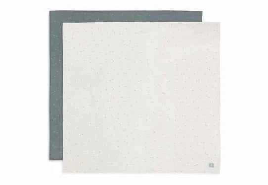 Jollein | Hydrophilic Cloth Large 115x115cm Twinkling Sea Green (2pack)