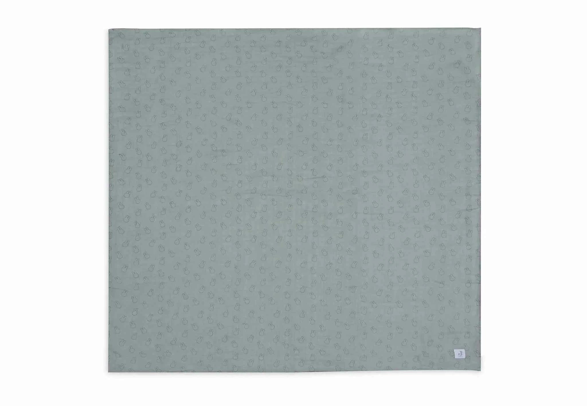 Jollein | Hydrofiele Doek Large 115x115cm Miffy Silhouettes - Sea Green - 2 Stuks