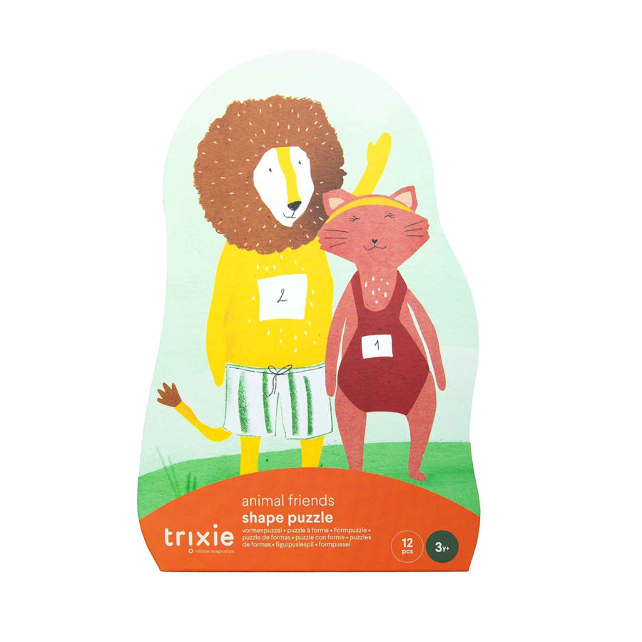 Trixie |  Vormenpuzzel - Dierenvrienden - 12 stuks