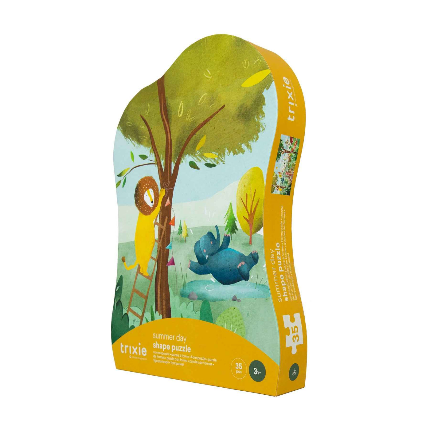 Trixie | Vormenpuzzel - Zomerse Dag - 35 stuks