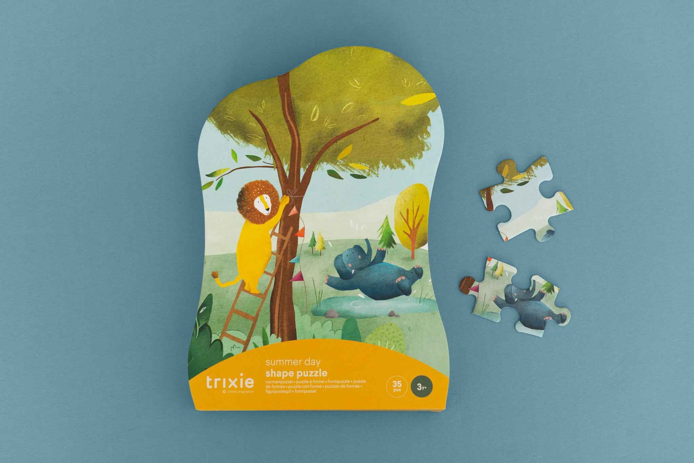 Trixie | Vormenpuzzel - Zomerse Dag - 35 stuks