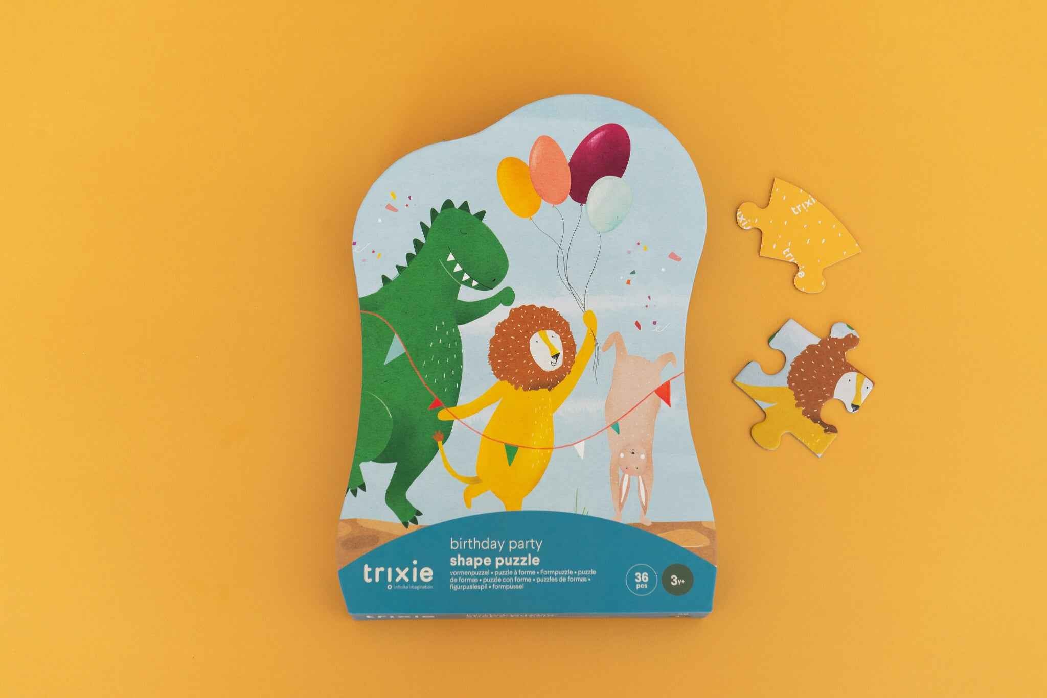 Trixie |  Vormenpuzzel - Verjaardagsfeest - 36 stuks