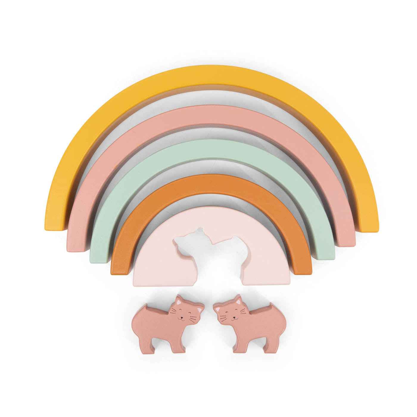 Trixie |  Houten Stapelregenboog - Mrs. Cat