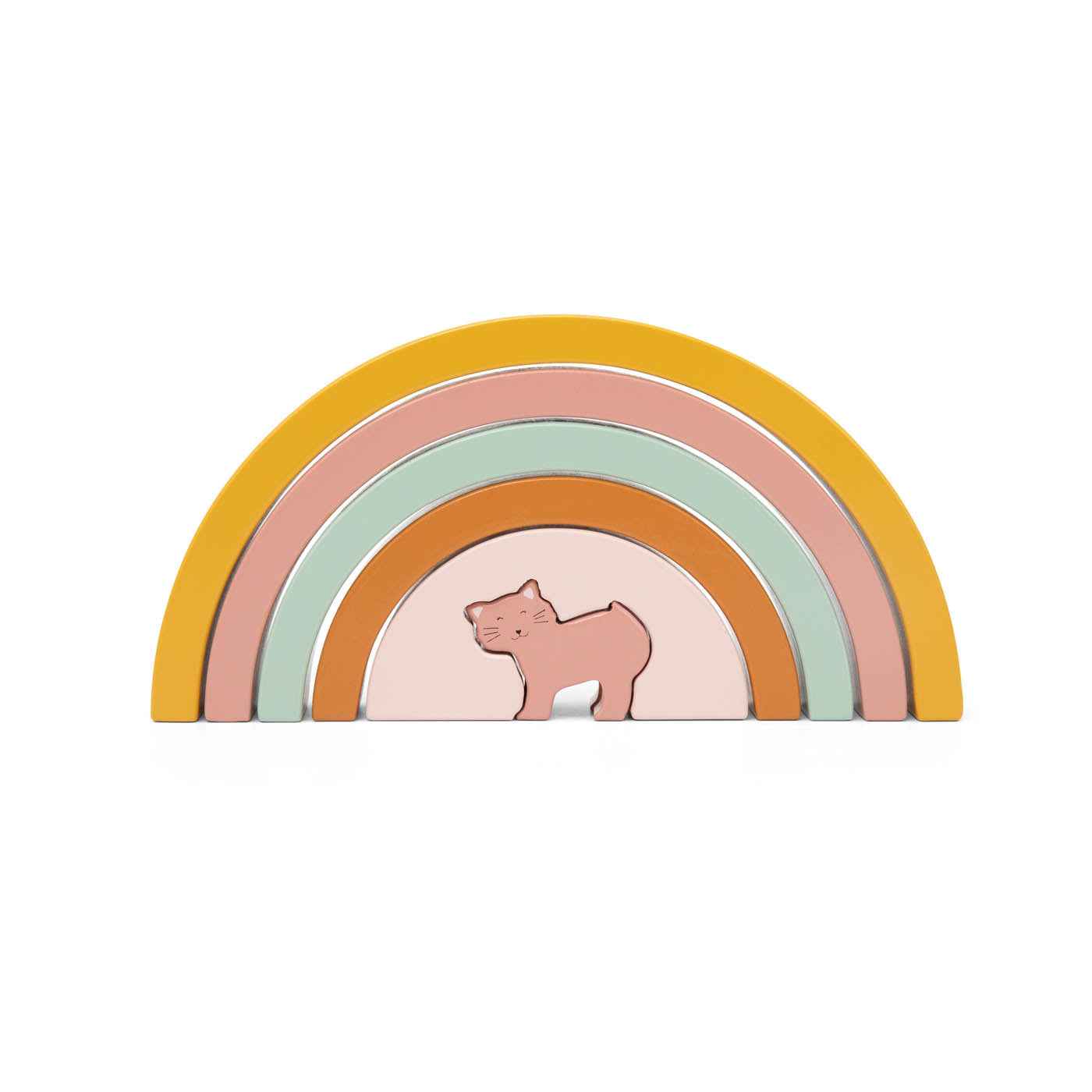 Trixie |  Houten Stapelregenboog - Mrs. Cat