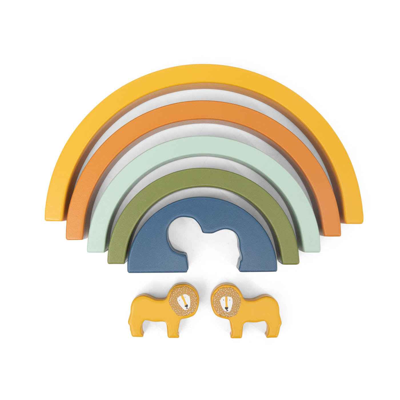 Trixie |  Houten Stapelregenboog - Mr. Lion